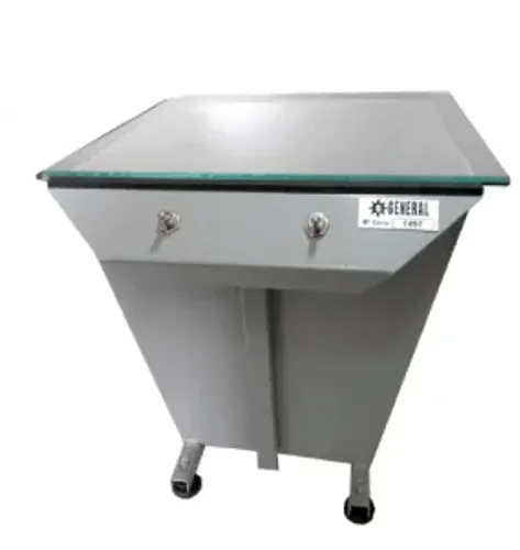 Mesa de Luz Modelo Funil para Gravação de Matrizes Serigráficas (ainda vem com 5 telas )