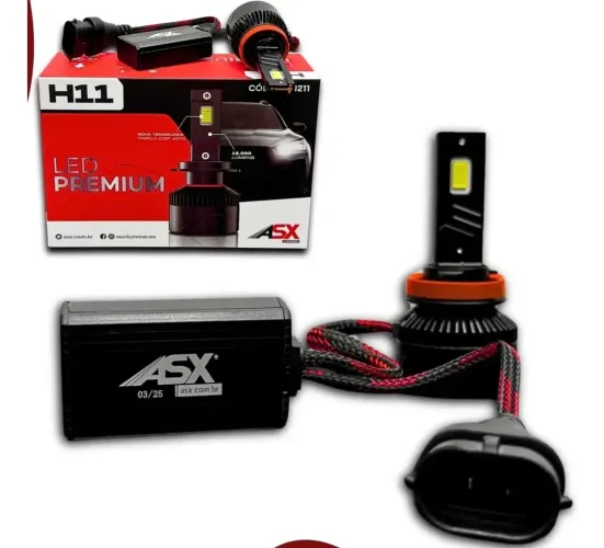 Lâmpada LED H11 Premium ASX - Super Potente (18.000 Lumens)