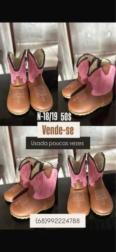 Vende-se bota country infantil
