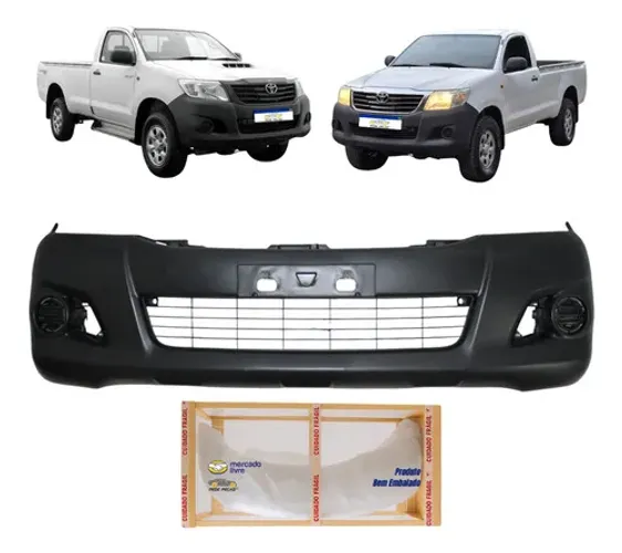 Parachoque Toyota Hilux 2012 2013 2014 2015 Cabine Simples Preto
