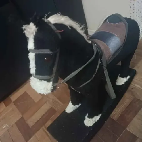 Cavalinho Balanço Gangorra preto