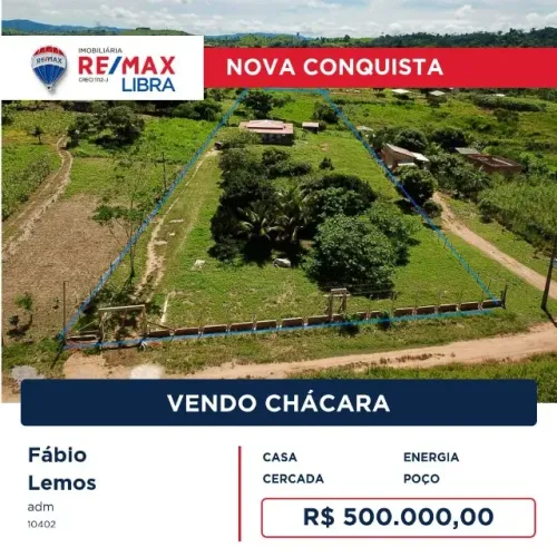 IMOBILIARIA LIBRA VENDE CHÁCARA