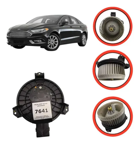 Ventilador Interno Caixa Evaporadora Ford Fusion 2014 A 2018 Preto peça origina retirada