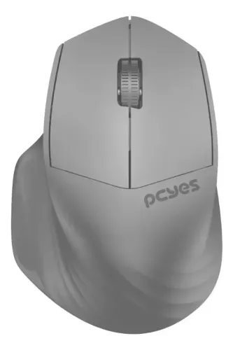 Mouse Sem Fio Pcyes Dash Lite 1600DPI Silent Click Óptico Cinza