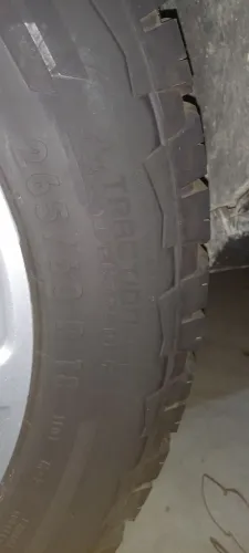 Par pneu 265 60 18 100% de borracha rodou 50 km Hilux S10 Fontirer Ranger l200 pajero