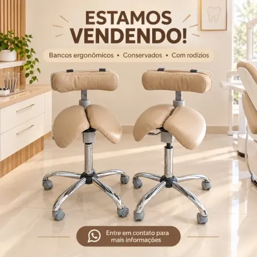 Mocho odontológico tipo sela