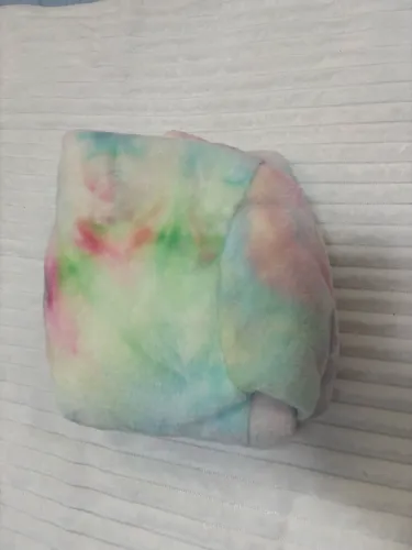 Casaco Moletom Peluciado Infantil Shein Tam 130 (7-8 Anos) Tie-Dye com Orelhinhas
