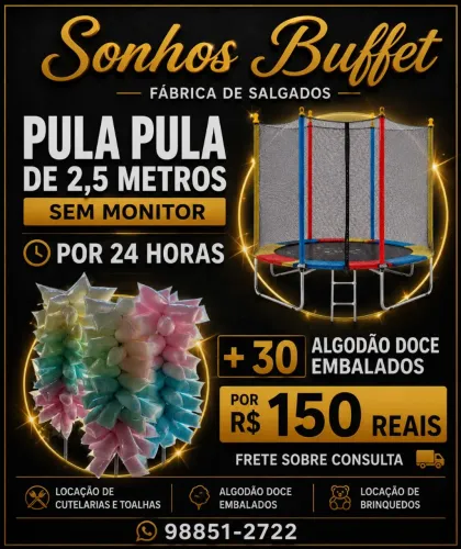 Pula pula e algodão doce