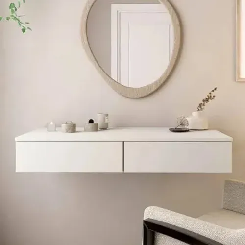 Bancada de parede 2 gavetas mdf corrediça telescópica 1,20x40x15