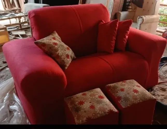 LINDO SOFA A PRONTA ENTREGA!!!+ 2 PUFFS + ALMOFADAS