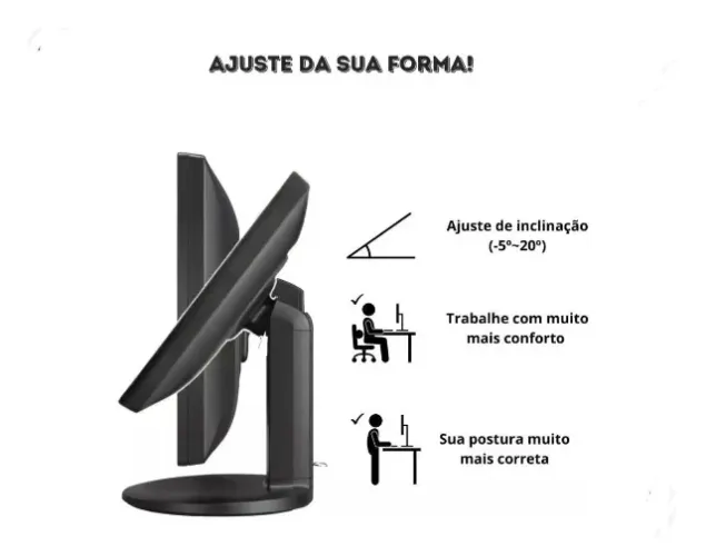 Monitor Positivo/Inforway/LG 20' com Base Giratória. 169,00 acima de 10 unidades.