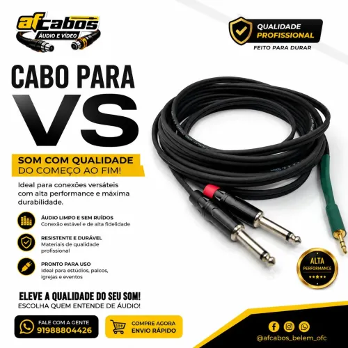 Cabo de áudio para VS
