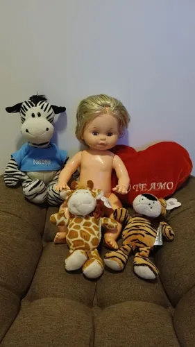 Lote de bonecas/bonecos com zebra nestlé