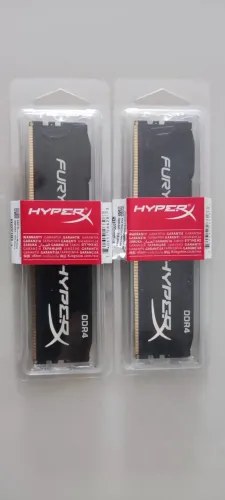 Memória HyperX Fury 16GB DDR4 (2x8gb) 3200MHz CL16
