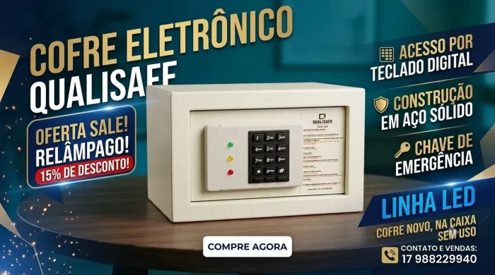 Cofre eletrônico Qualisaff