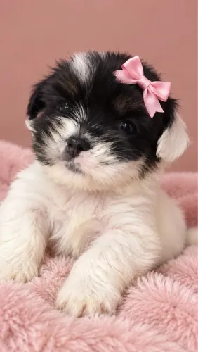Lhasa fêmea branquinha lindinha perfeita pra hoje 
