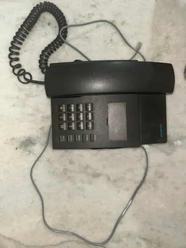 Telefone com fio Siemens década de 90 funcionando perfeitamente