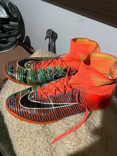 chuteira nike mercurial cano alto