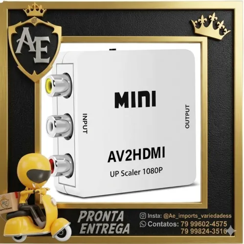 Mini conversor Av2/HDMI