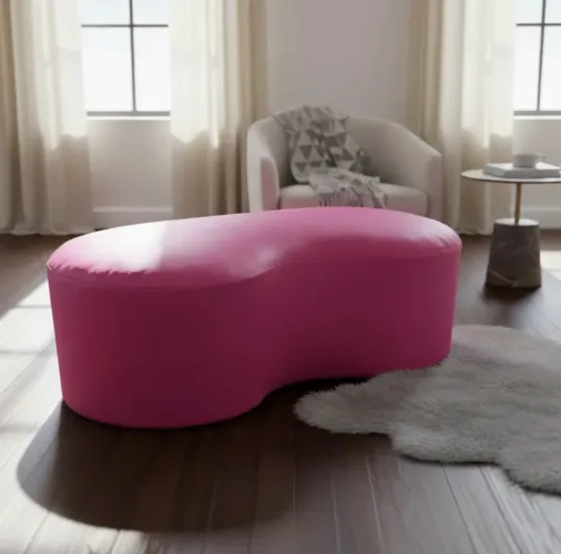 Puff Feijão cor de Rosa - (Usado)
