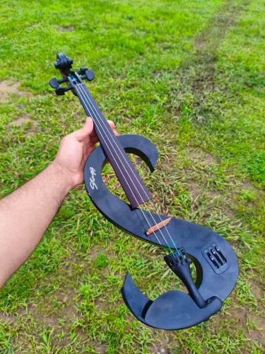 Violino elétrico stagg 4/4 semi-novo