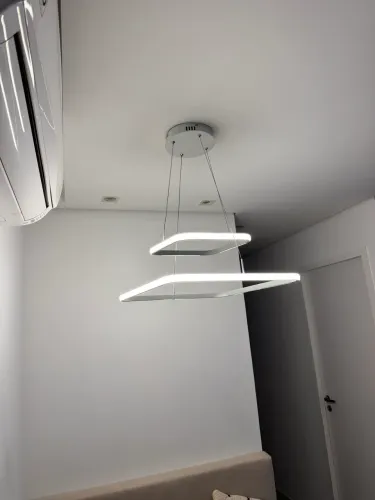 Luminária Quadrada 2 níveis LED - ajustável