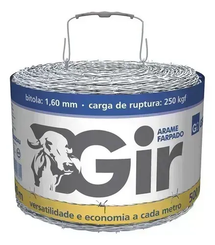 Arame Farpado 500m Galvanizado Gerdau