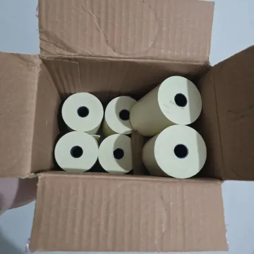 Kit 6 Rolos Papel Térmico 80mm Amarelo - Cupom Fiscal / PDV
