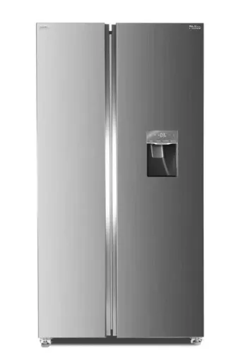 Geladeira side by side Philco 486L inox eco inverter