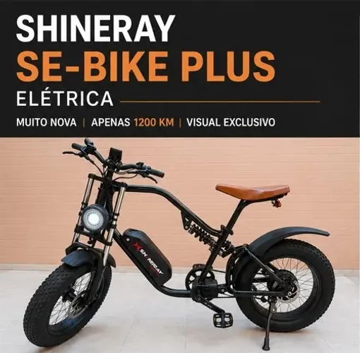 Bike Elétrica Shineray SE-Bike Plus 2024 | Muito Nova | Apenas 1200 km