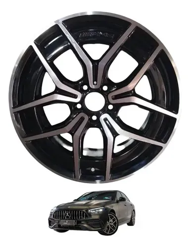 Roda Traseira Mercedes-benz C300 Amg Line Tala 9 2023 A 2025 Preto