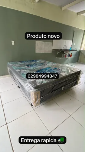 Cama de casal (colchão e base) novo