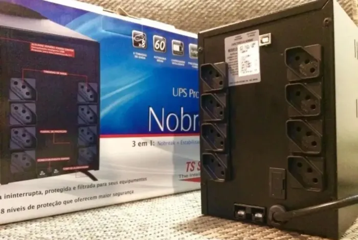 Nobreak Universal Pro 1500VA 2BS Black Recondicionado Baterias Novas 1 Ano Garantia