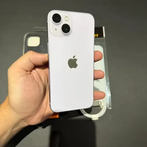 IPhone 14 128GB Lilás Impécável! Nunca mexido! 93% Saúde! Com brindes! Aceito cartão!