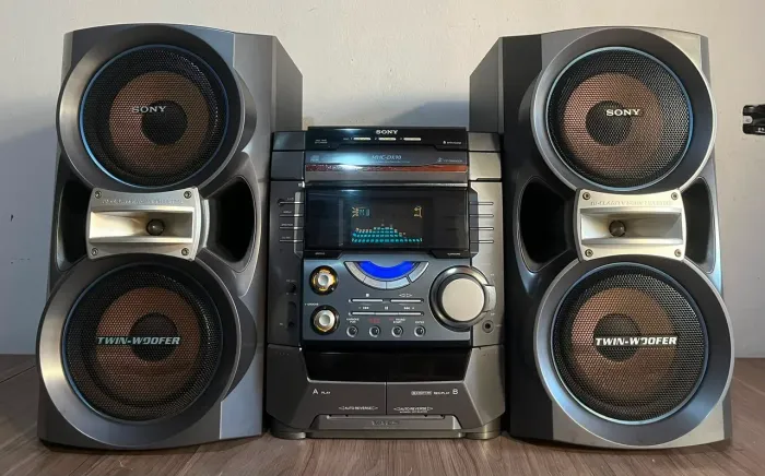 Mini System Sony Mhc-Dx90 6600 Watts Leia Descrição Aiwa Philips