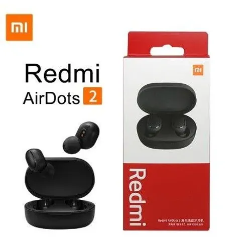 Xiaomi Redmi AirDots 2(TWS)Bluetooth5.0 SEM VISOR + 01 Cabo Tipo C ou v8 .