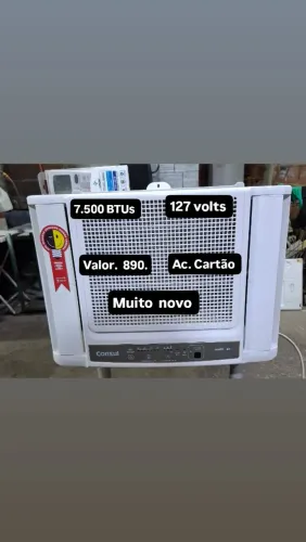 Ar Consul digital 7.500 BTUs 127.V com controle aceito cartão Dou garantia