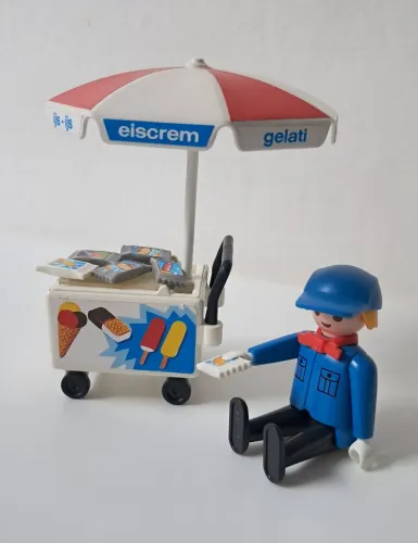 Playmobil Sorveteiro Picolezeiro Vintage (Preço Negociável Levando + Peças)