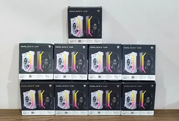 ( 9 Fans PRETAS ) Galaxy v2 Display De Velocidade - 5 Reversas 4 Normal ( NOVAS )