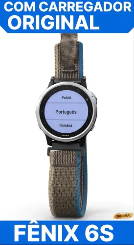 Garmin Fênix 6S Standard 42mm - Com Carregador Original - PT-BR