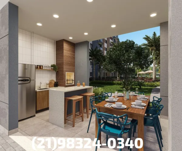 2 quartos, suíte e vaga! Seu apartamento com localização excelente no Recreio.