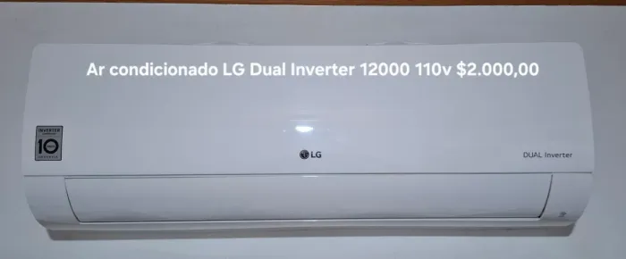 Ar condicionado LG Dual Inverter 12000 - 110v 