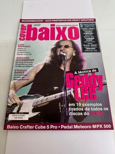 RUSH Geddy Lee - Revista Cover Baixo (junho 2005)