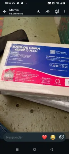 Jogo de lençol três peças novos na embalagem