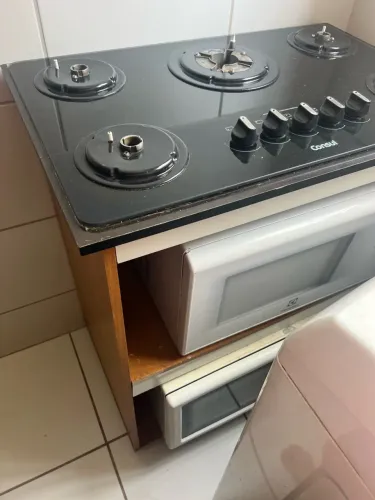 Fogão cooktop 5 bocas cônsul com quadri-chama a