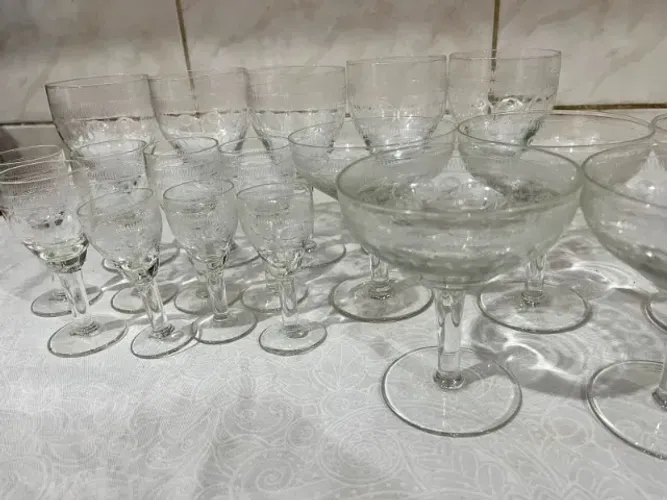 Conjunto de taças de cristal Saint Louis