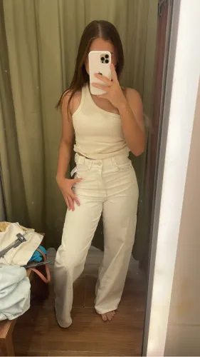 Calça wid leg Branca RENNER