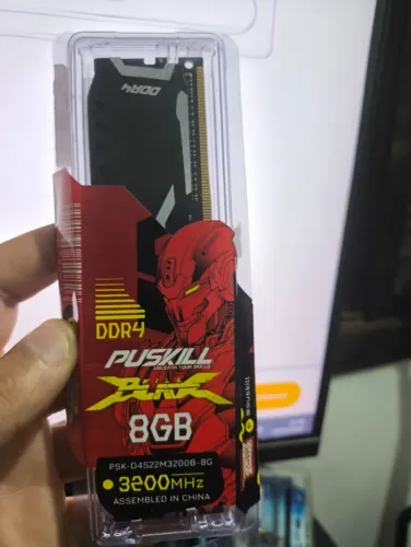 Memoria Puskill 8GB 3200MHZ nunca usada somente testada. - P/ Intel 