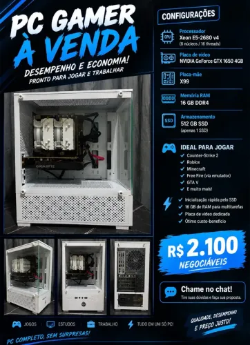 Pc gamer custo benefício