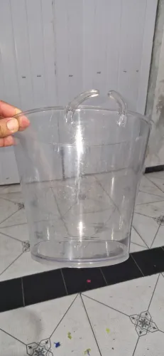 Balde de gelo acrílico